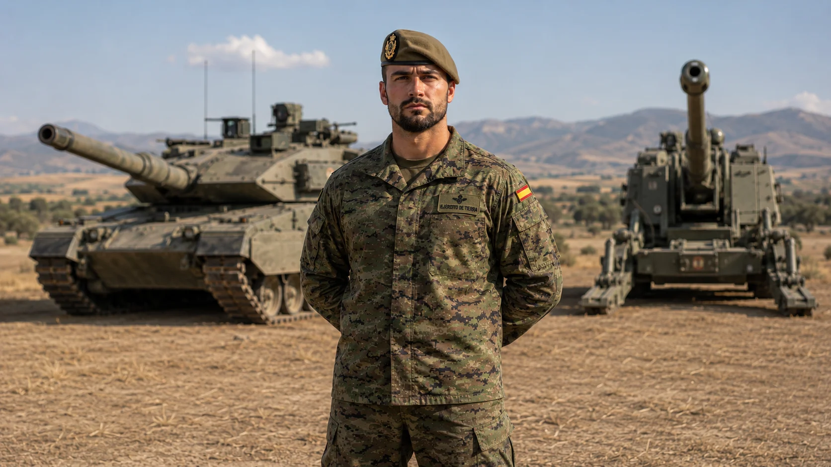 Soldado del Ejército de Tierra preparándose para el ascenso a Cabo con ANARO Formación